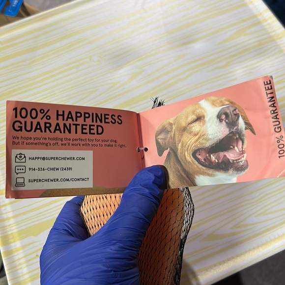 COPY - NWT Bark Box Super Chewer DOG TOY Healing Salt Bacon Flavor sz Large - Picture 3 of 5